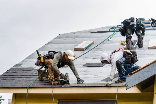 Professional Storm Damage Roof Repair technician working in Fresno, TX
